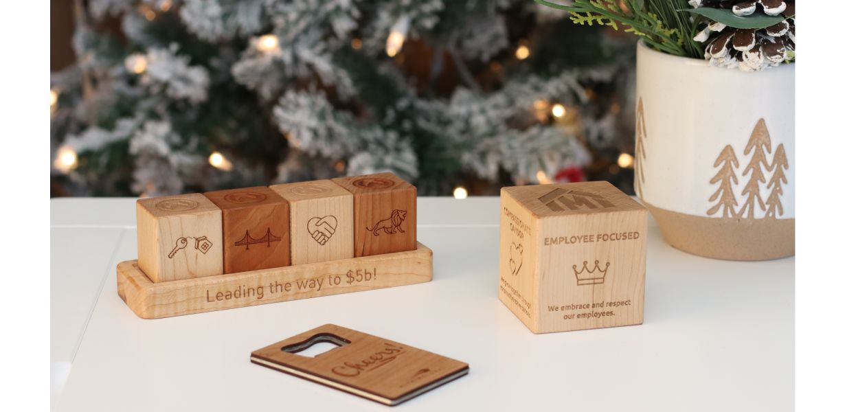 Employee Recognition & Employee Anniversary Corporate Gifts Sustainably Handmade By Smiling Tree Gifts