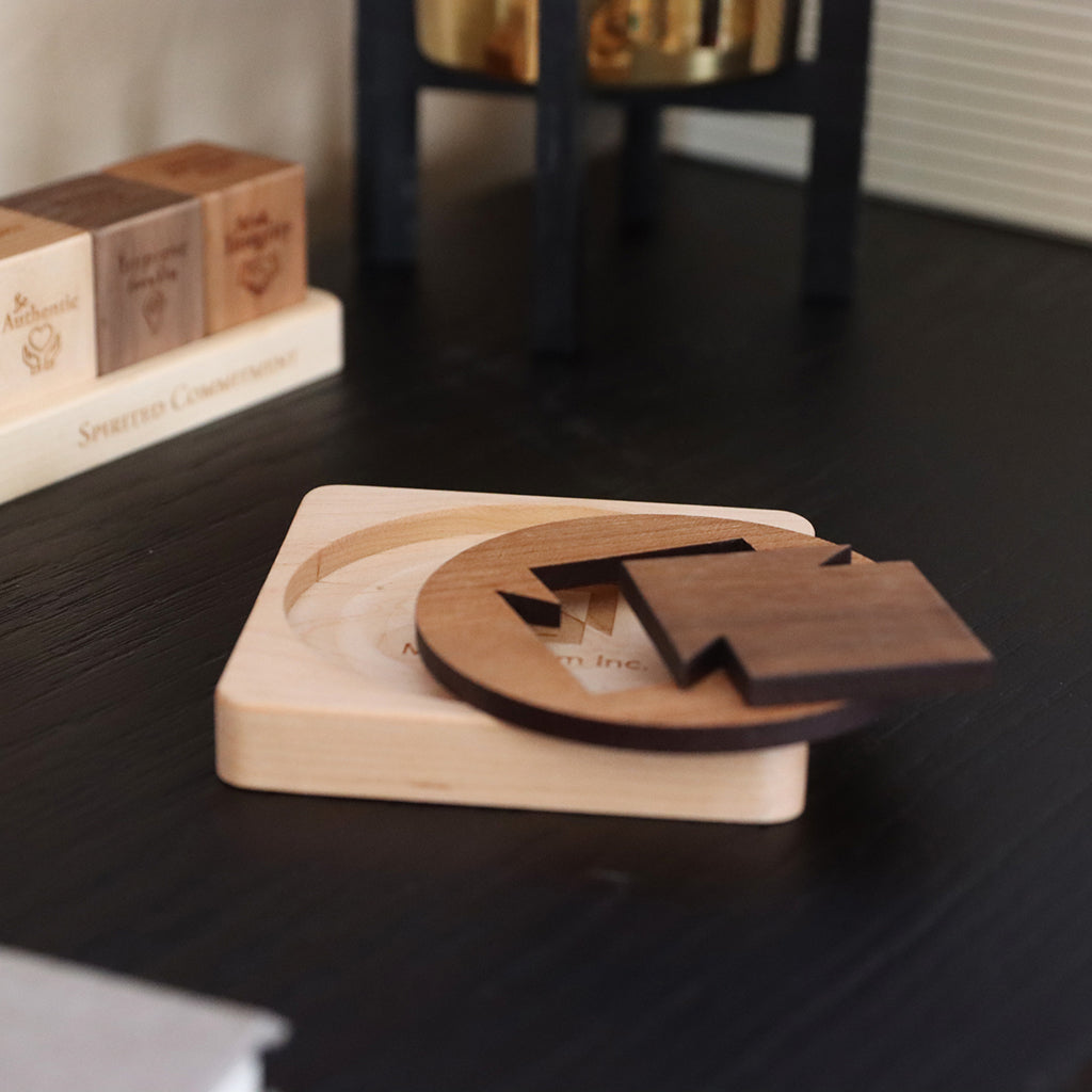 Wooden Coaster Puzzle Set For Employee and Client Gift Ideas