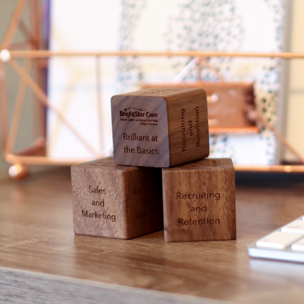 Customized Wood Blocks branded corporate gifts