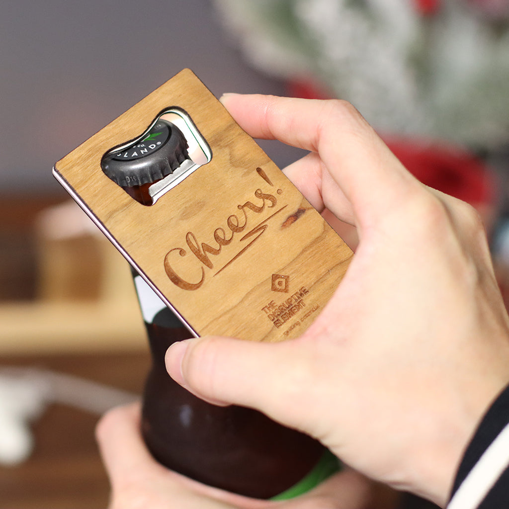 wooden bottle opener gifts for board members