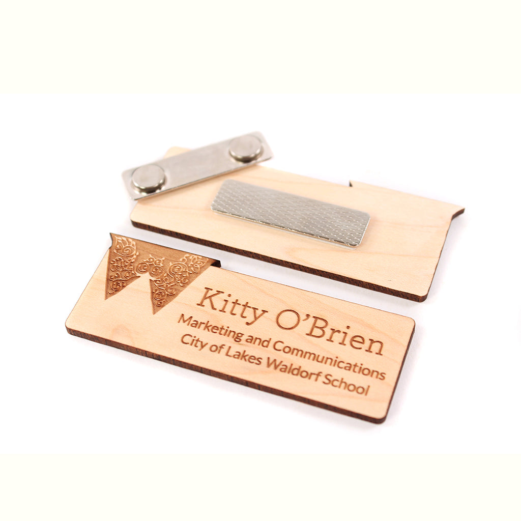 custom magnetic name tags engraved name tags for Employees staff