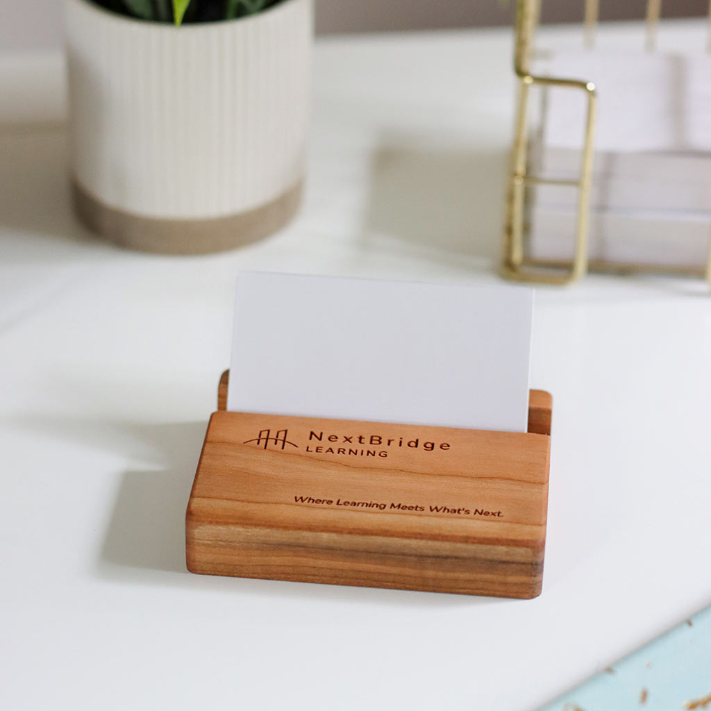Business Card Holder custom branded Employee Recognition gifts for staff appreciation