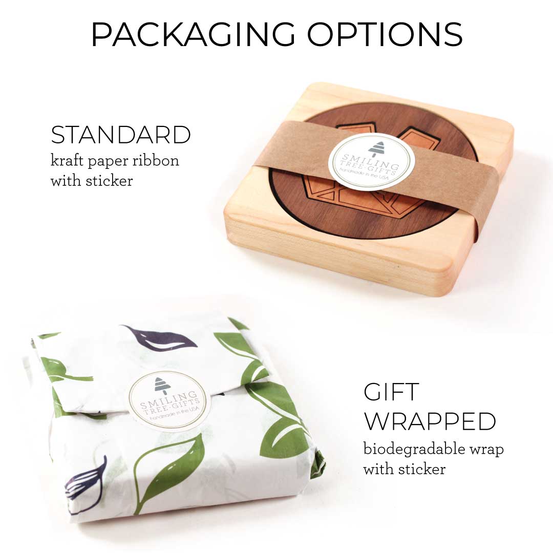 Packaging and ecofriendly gift wrap options for sustainable coaster puzzle corporate gifts