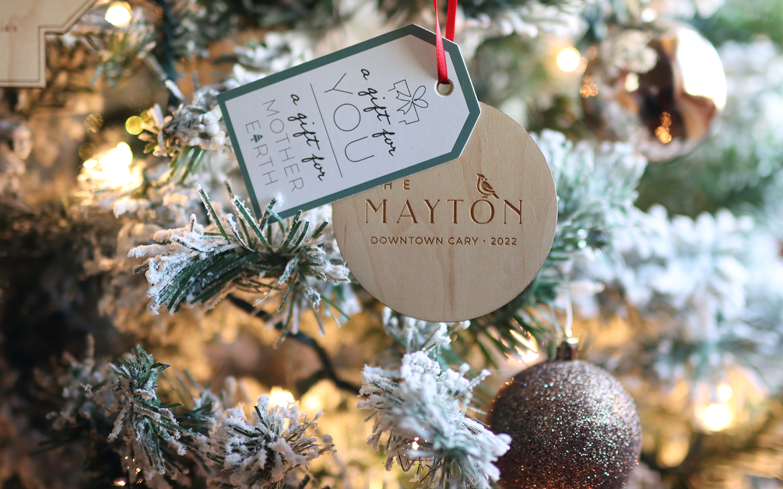 Custom Ornaments corporate gifts for clients employees Smiling Tree Gifts