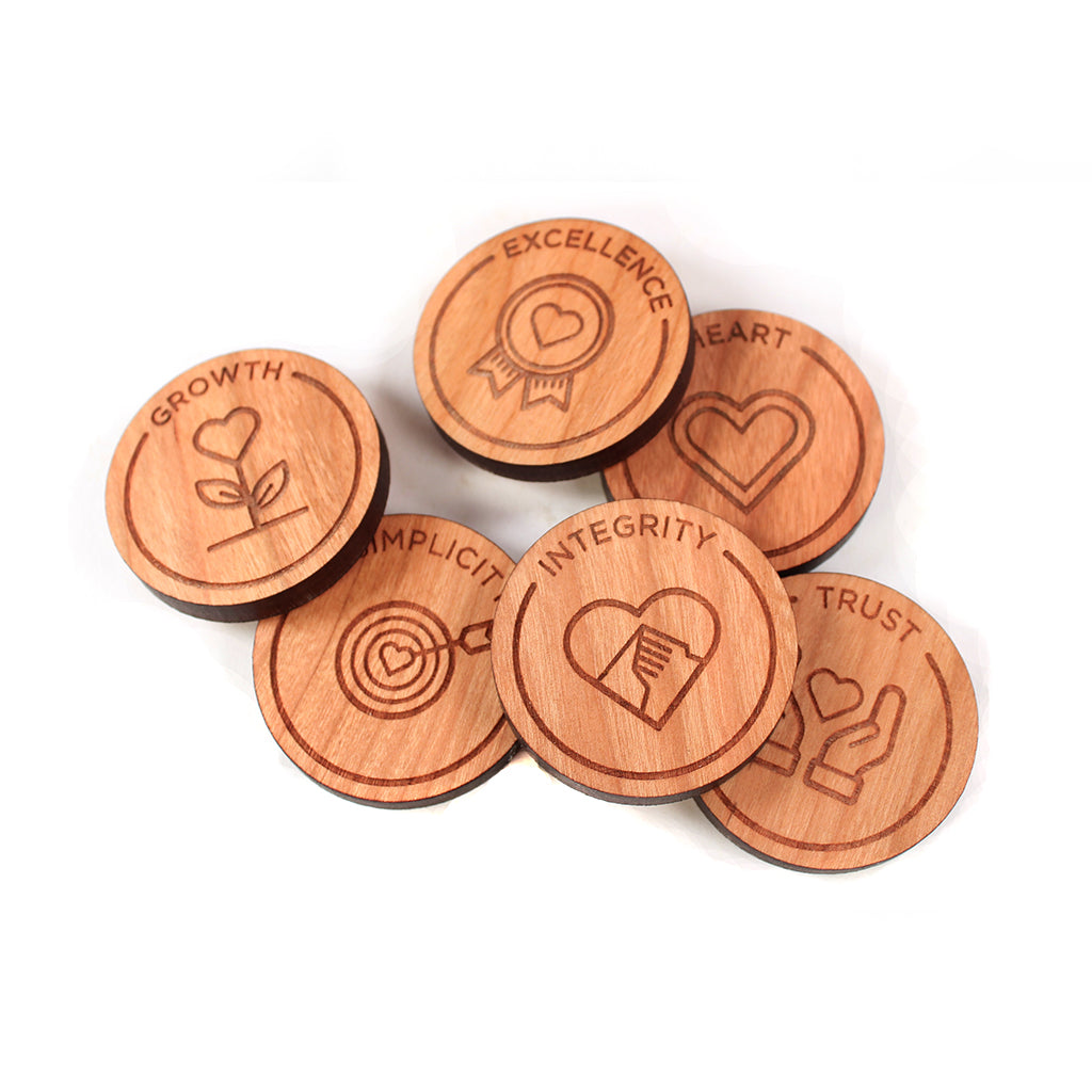wooden tags sustainable corporate gifts wood logo wooden tokens 